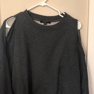 Cold shoulder sweatshirt